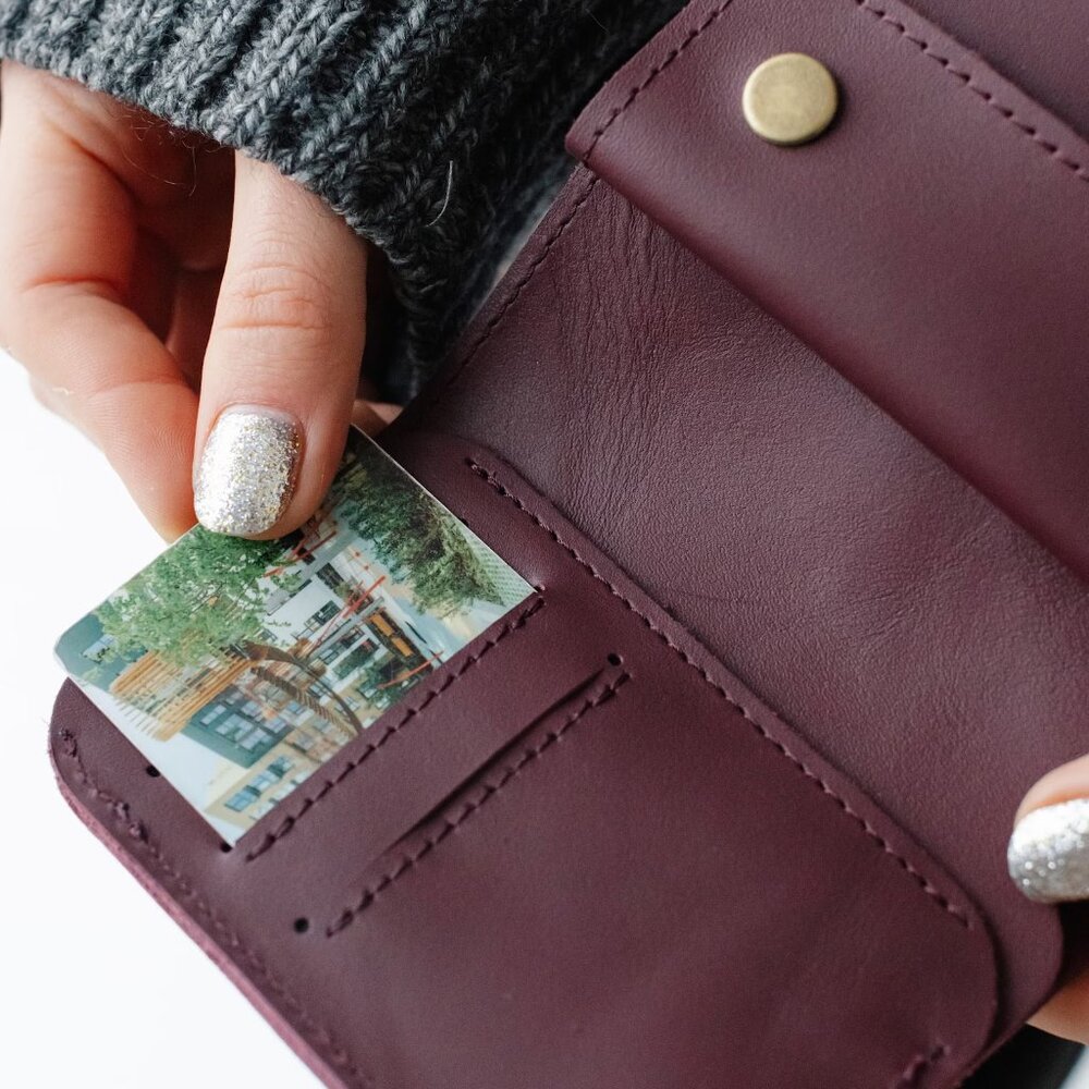 Leather Crossbody Shoulder Bag And Wallet - Picture 15 of 16